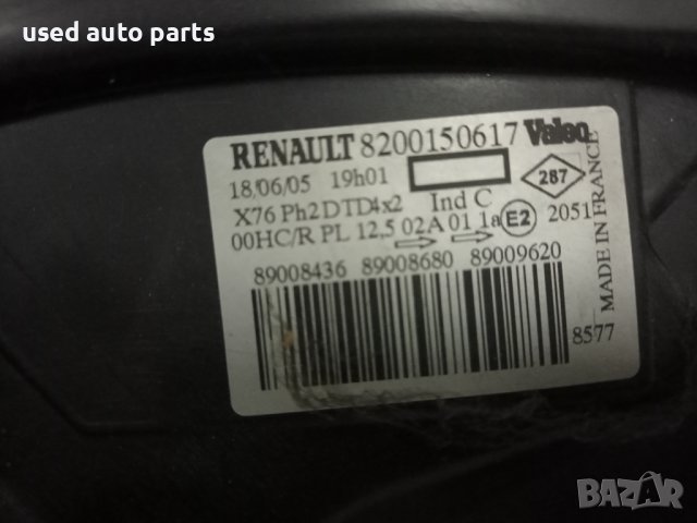 Фар Renault Kangoo 2003-2008.  8200150617, снимка 2 - Части - 36720890