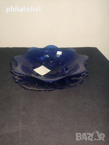 Комплект - 2 купи - синьо стъкло