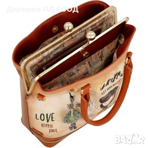 Чанта Anekke Piece&Love Camel 38801-061, снимка 3 - Чанти - 50094091