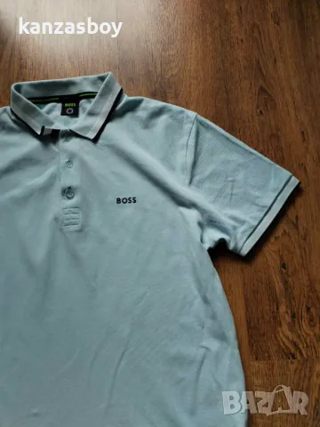 hugo boss green Paddy- страхотна мъжка тениска L, снимка 5 - Тениски - 49907650