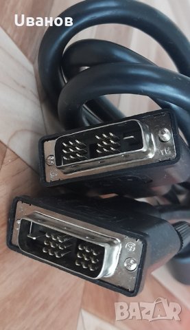 Кабел DVI-D <--> DVI-D с ферити, 1.8 метра, дебел кабел с високо качество, снимка 2 - Кабели и адаптери - 33007875