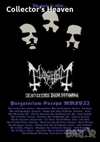 Mayhem black metal флаер блек метъл от 2017 година, снимка 4 - Други - 43819190