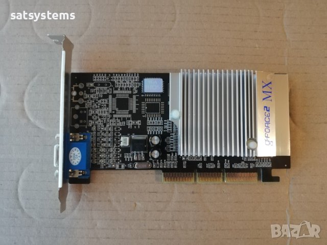 Видео карта NVidia GeForce 2 Manli MX400 64MB SDR 128bit AGP, снимка 1 - Видеокарти - 43573357