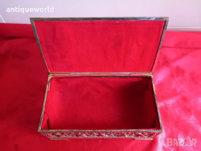 Стара БАРОКОВА Кутия ,Позлата , Херувими , Ангели, снимка 4 - Антикварни и старинни предмети - 51124912