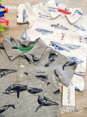 Carter's блуза с яка, снимка 2 - Бебешки блузки - 33483262