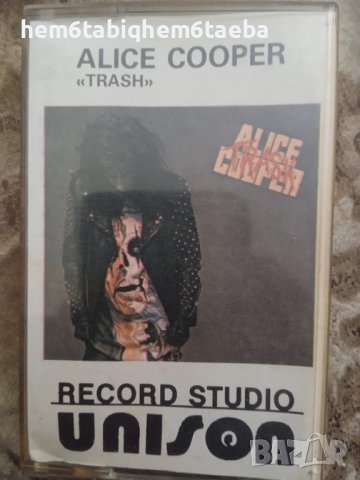 РЯДКА КАСЕТКА - ALICE COOPER - Trash - UNISON, снимка 1 - Аудио касети - 40041111