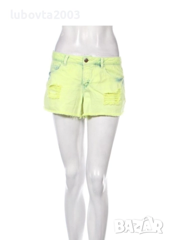 S/M Дамски неонови къси дънкови панталони 