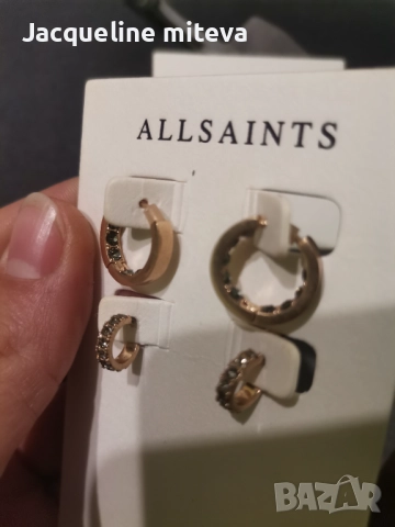 Allsaints обеци, снимка 3 - Обеци - 52104534