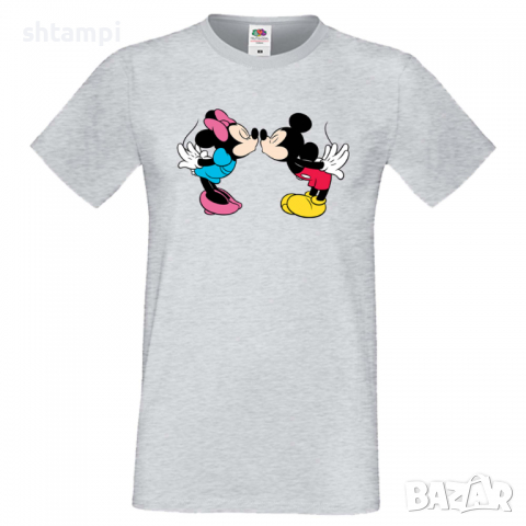 Мъжка тениска Mickey & Minnie 8 Подарък,Изненада,Рожден ден, снимка 5 - Тениски - 36575604