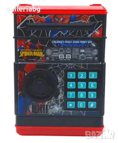 Интерактивна детска касичка Спайдърмен, сейф (SpiderMan)