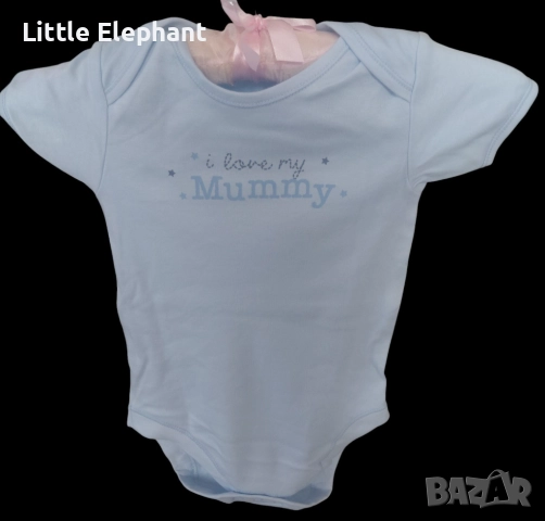 Боди с къс ръкав за 18-24 мес мом"I love my mummy",колекция"Letters,Англия/ново