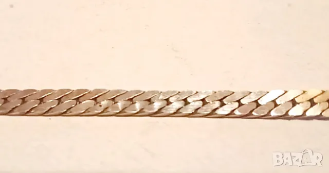Сребърен синджир със змийска плетка, снимка 1