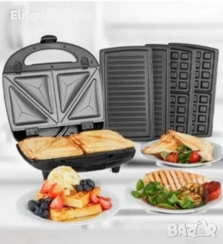 Грил - тостер, LEXICAL, 3В1, снимка 2 - Друга електроника - 52205202