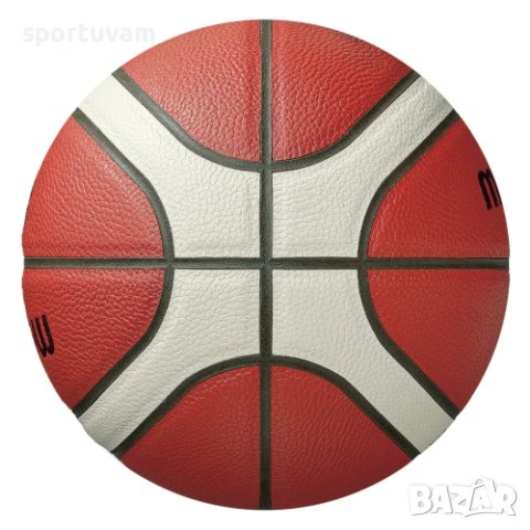 Баскетболна топка Molten B5G3800, FIBA Approved, Кожена, Размер 5, снимка 2 - Баскетбол - 43883912