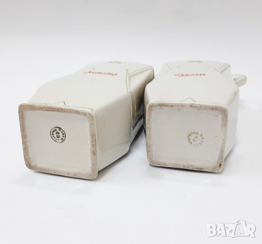 Стари порцеланови кани за олио и оцет(13.2), снимка 7 - Антикварни и старинни предмети - 39823596