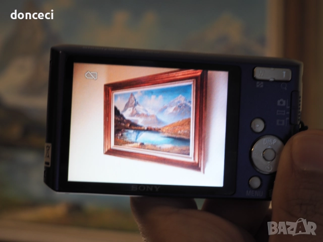 Sony Cyber-shot DSC-W610  цифров фотоапарат, син, с SD карта и зарядно, снимка 3 - Фотоапарати - 52328998