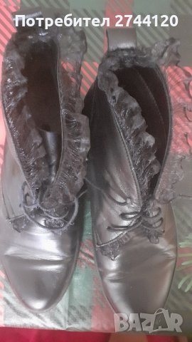 Дамски боти естествен кожа Bianki, снимка 4 - Дамски боти - 43653471