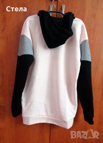 Дамски дълъг суитчър с качулка Everlast, нов, с етикет, снимка 4 - Суичъри - 25308156