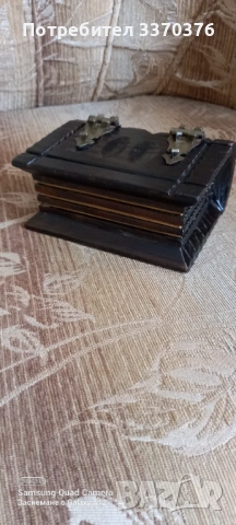 Дървена кутийка за бижута-цвят махагон, снимка 6 - Подаръци за жени - 53519573