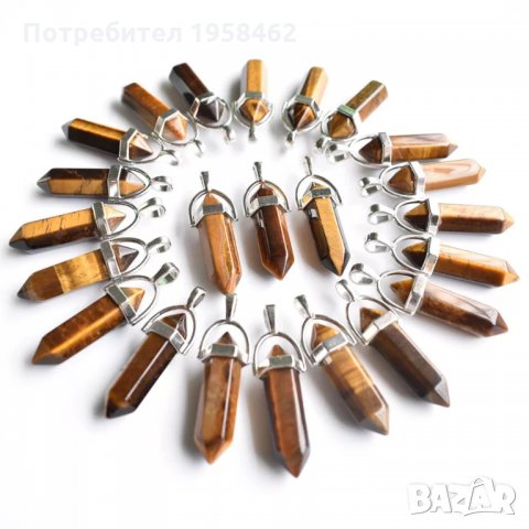 Медальон - натурално Тигрово око, снимка 3 - Колиета, медальони, синджири - 33356850