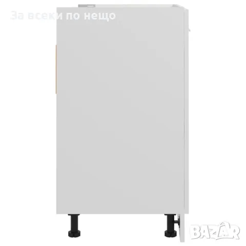 Долен шкаф за мивка, бял, 80x46x81,5 см, ПДЧ, снимка 8 - Шкафове - 48003817