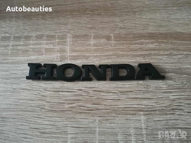 черен метален надпис Honda