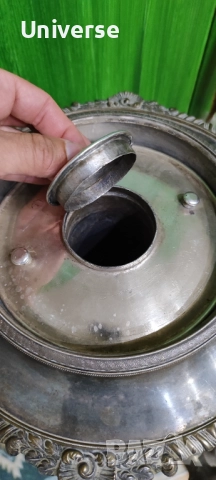 Самовар посребрен 19 ти век, снимка 6 - Антикварни и старинни предмети - 52817025