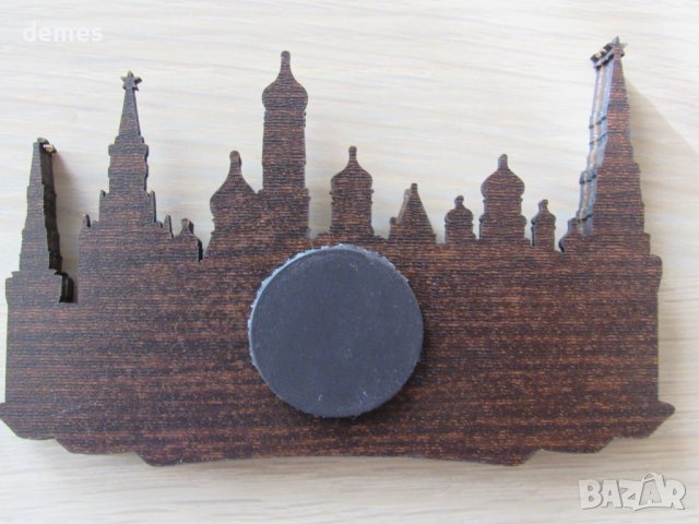 Автентичен дървен 3D магнит от Москва, Русия-серия-, снимка 5 - Колекции - 39248000
