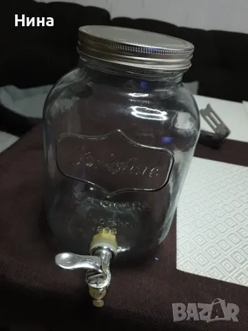 БУРКАН ЗА НАПИТКИ, ДИСПЕНСЪР С КРАНЧЕ, снимка 2 - Буркани, бутилки и капачки - 46169718