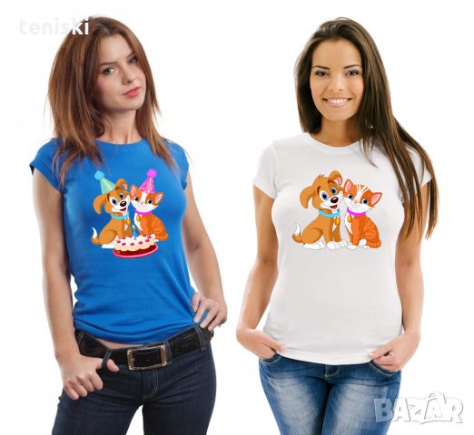 Уникални тениски с котки и кучета 
