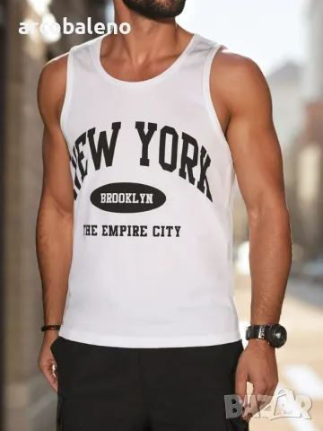 Мъжка тениска без ръкави, 2цвята , снимка 4 - Тениски - 50379947
