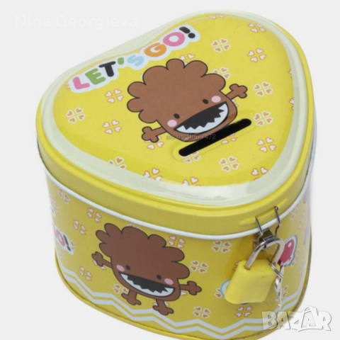 Детска метална касичка Let’s Go!, снимка 4 - Други - 52392996