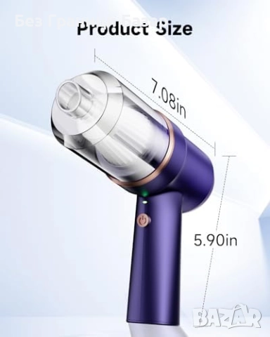 Нова Мини безжична прахосмукачка 15000 Pa за кола, дом и косми от домашни любимци, снимка 9 - Прахосмукачки - 51896915