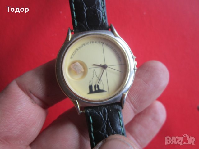 Уникален Позлатен арт часовник Дрезден 2, снимка 1 - Мъжки - 28334923