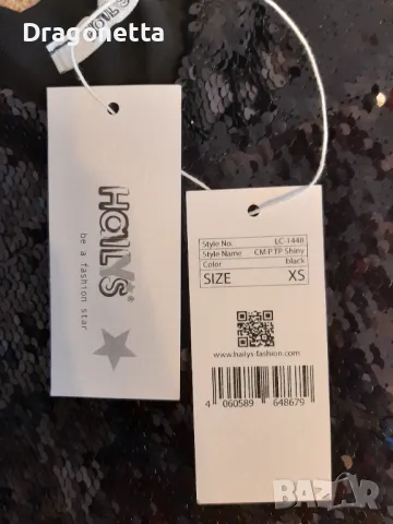 Секси пайетен потник , снимка 2 - Корсети, бюстиета, топове - 50435767