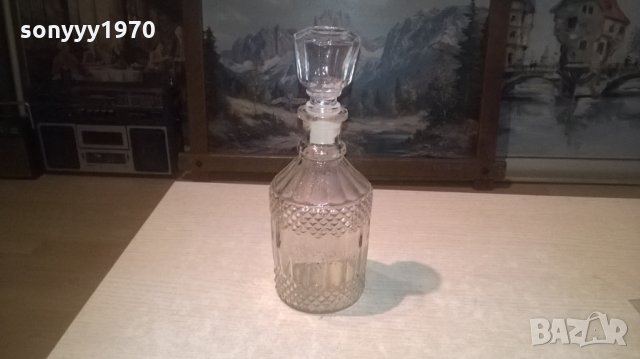 стъклено шише за уиски или др-25х10см, снимка 3 - Колекции - 27501325