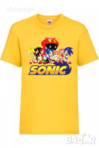 Детска тениска Sonic and friends 002,Соник,Игра,Изненада,Подарък,Празник,Повод, снимка 4 - Детски тениски и потници - 37434989