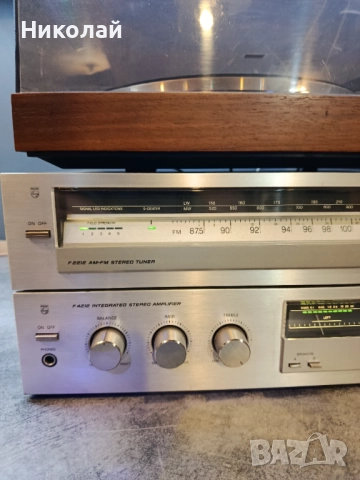 Комплект Philips F4212 Philips F2212 + грамофон, снимка 5 - Ресийвъри, усилватели, смесителни пултове - 52481112