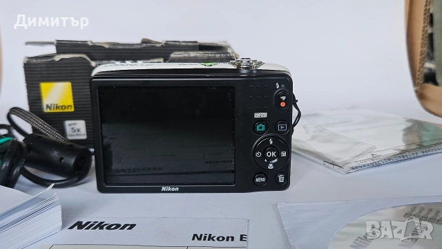 дигитален фотоапарат Nikon Coolpix L25 10mp digital photo camera 5x wide zoom , снимка 7 - Фотоапарати - 53411359