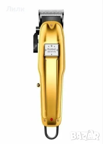 Професионална акумулаторна машинка с приставки за подстригване на коса и брада - Kemei KM-1977+PG, снимка 4 - Машинки за подстригване - 48351839