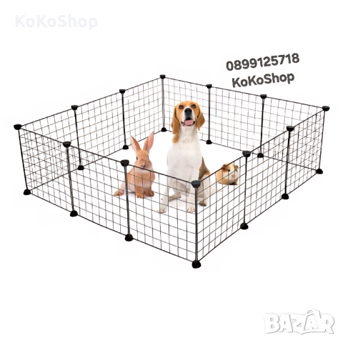 Метална клетка за домашни любимци/преграда за домашни  любимци
