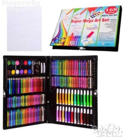 Комплект за рисуване и оцветяване 168 части, снимка 1 - Рисуване и оцветяване - 36030827