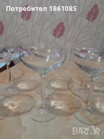 Комплект  стъклени чаши, снимка 2 - Чаши - 51796459