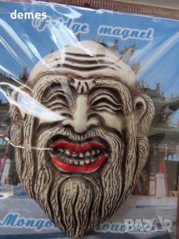 Автентичен 3D магнит Будистки символи, Монголия, снимка 3 - Колекции - 43251218