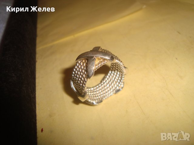 ПРЕКРАСЕН СРЕБЪРЕН ДИЗАЙНЕРСКИ ВИНТИДЖ АРТ ПРЪСТЕН СРЕБРО 925 РЪЧНА МАЙСТОРСКА ИЗРАБОТКА 32507, снимка 17 - Пръстени - 38329541