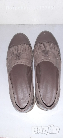 ДАМСКИ ОБУВКИ от ЕСТЕСТВЕНА КОЖА и ВЕЛУР - N 38, снимка 3 - Дамски елегантни обувки - 51862375