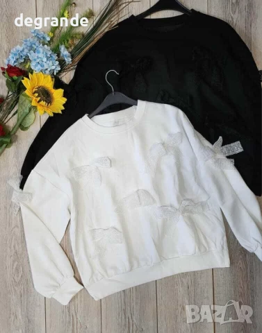 Сладка дамска блузка с панделки