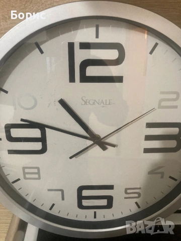 Голям стенен часовник 35см,отличен, снимка 9 - Стенни часовници - 53147304