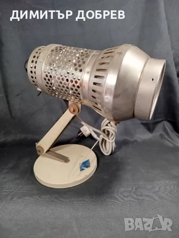 СТАРА РЕТРО СОЦ ГДР НАСТОЛНА ЛАМПА ЗА НАГРЕВКИ VEB GARDIOSA, снимка 3 - Антикварни и старинни предмети - 49736959