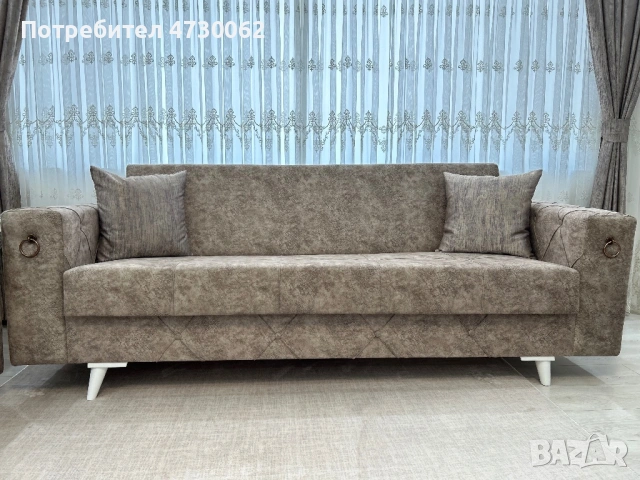 Комплект дивани 3+3+1+1 | Функция сън + ракла | Отлично състояние, снимка 2 - Дивани и мека мебел - 53382679